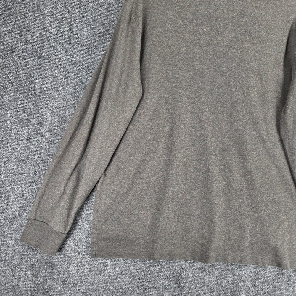 Polo Ralph Lauren Pima Cotton Polo Long Sleeve Shirt Men's Large Gray Cotton - Picture 9 of 11